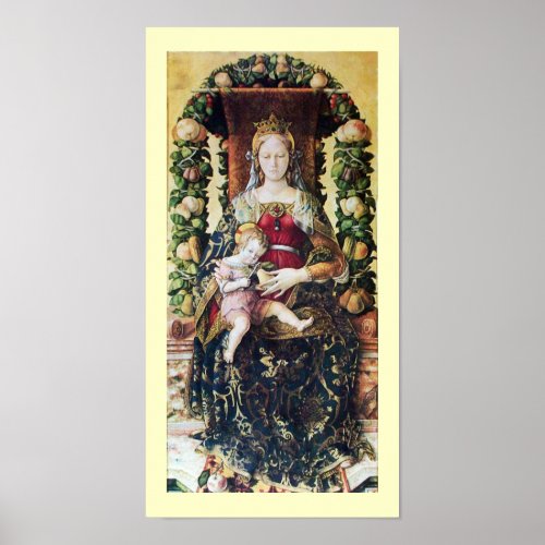 VIRGIN WITH CHILD particular Poster