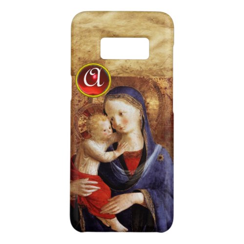 VIRGIN WITH CHILD  Red Ruby Monogram Case_Mate Samsung Galaxy S8 Case