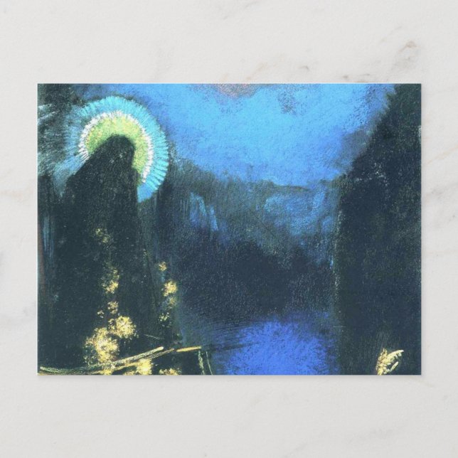 Virgin With Corona By Odilon Redon 1898 Postcard (Front)