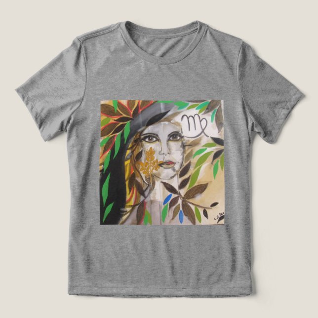 Virgin Zodiac T-shirt (copyright) Tri-Blend Shirt (Design Front)