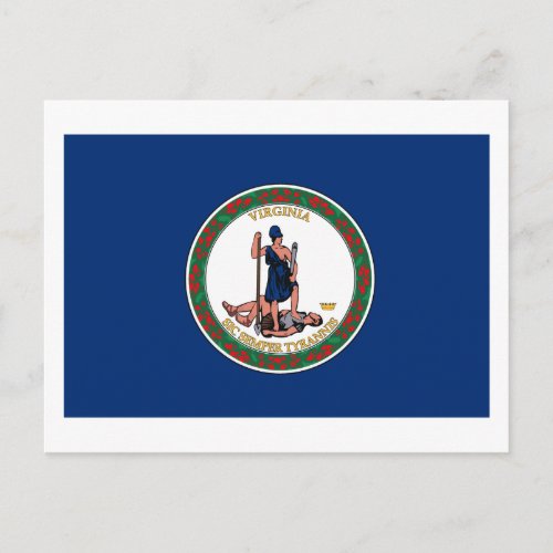 Virgina Flag Postcard