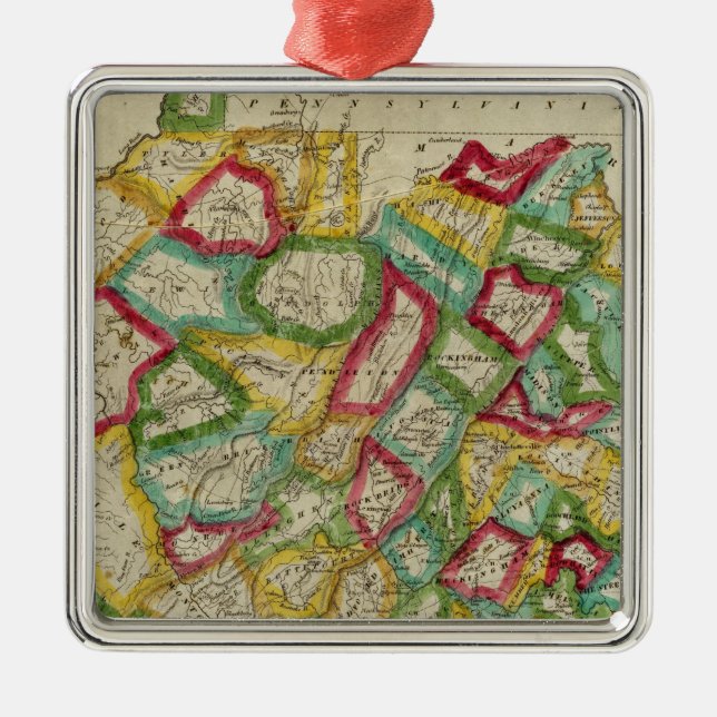Virginia 3 metal ornament (Front)
