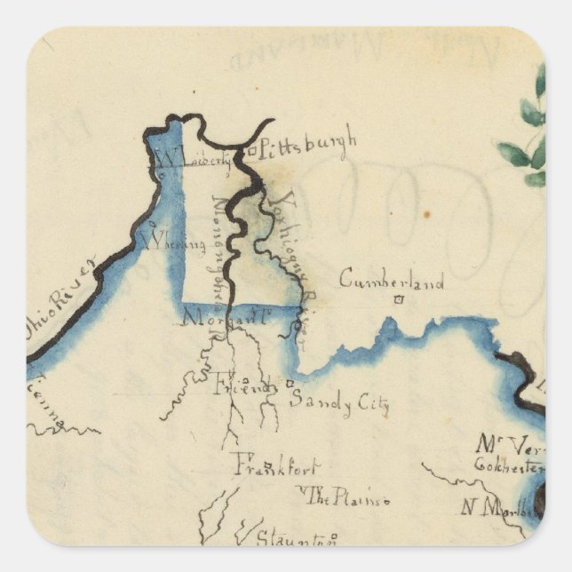 Virginia 5 square sticker (Front)