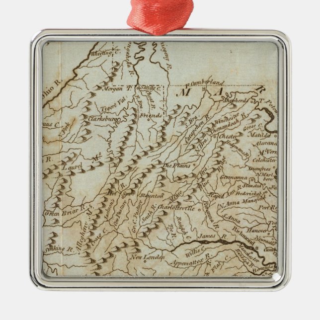 Virginia 9 metal ornament (Front)