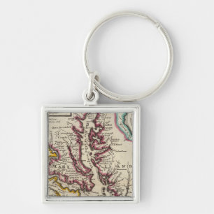 Virginia and Maryland Keychain