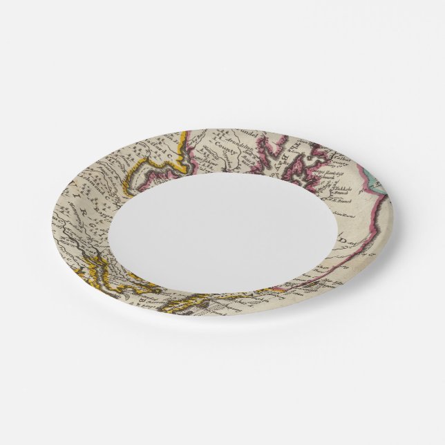 Virginia and Maryland Paper Plates (Angled)