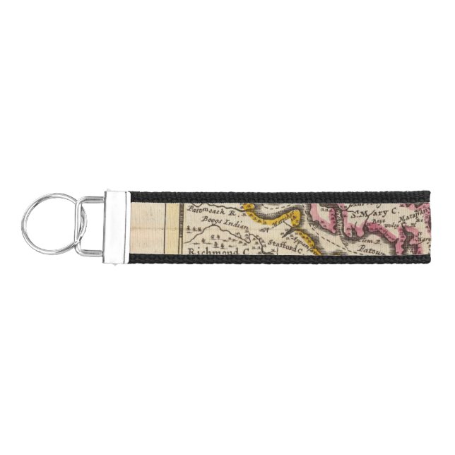 Virginia and Maryland Wrist Keychain (Keys on Left)