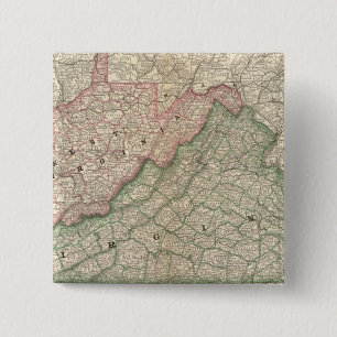 Virginia and West Virginia 2 Pinback Button