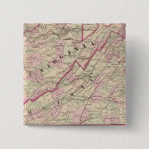 Virginia and West Virginia Pinback Button
