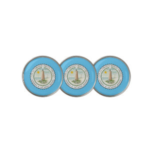 Virginia Beach city flag Golf Ball Marker