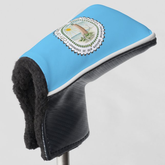 Virginia Beach city flag Golf Head Cover (3/4 Front)