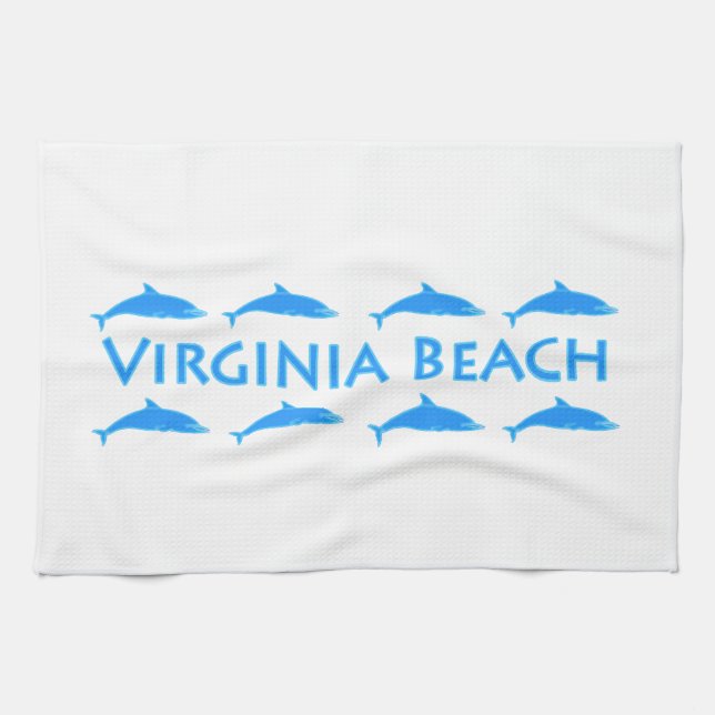 Virginia Beach Dolphins Logo Towel (Horizontal)