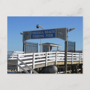 Virginia Beach Fishing Pier Postcard