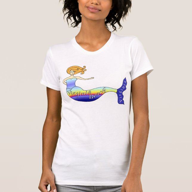 Virginia Beach Mermaid T-Shirt (Front)
