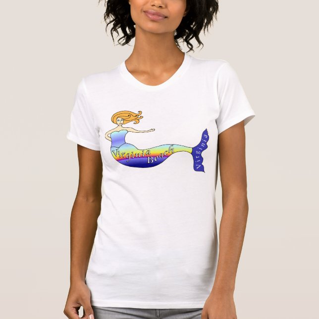 Virginia Beach Mermaid T-Shirt (Front)