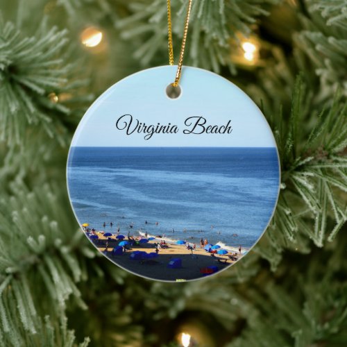 Virginia Beach Round Ornament
