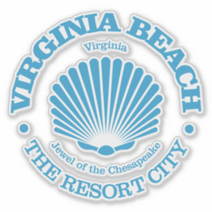 Virginia Beach (seashell) Sticker