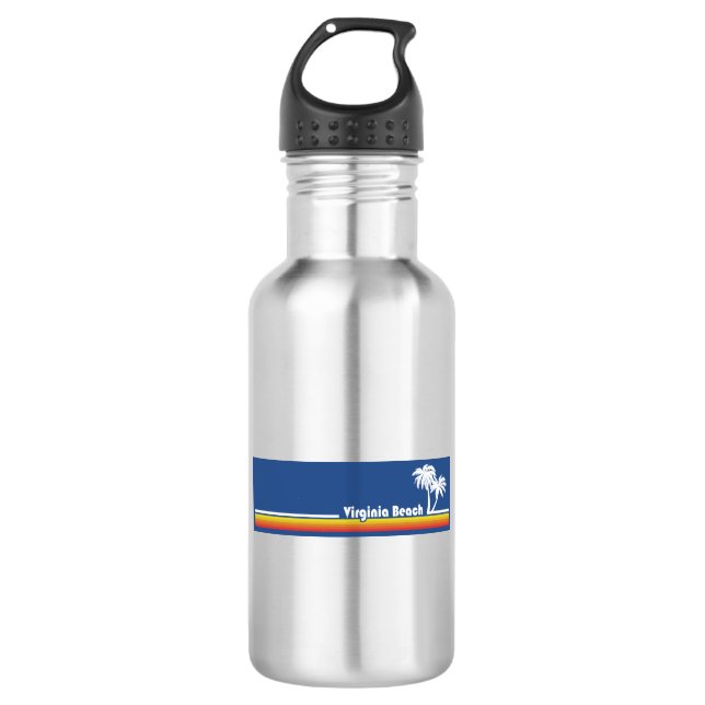 Virginia Beach Stainless Steel Water Bottle (Front)