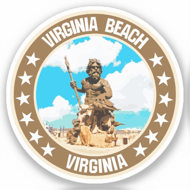 Virginia Beach                                     Sticker (Front)