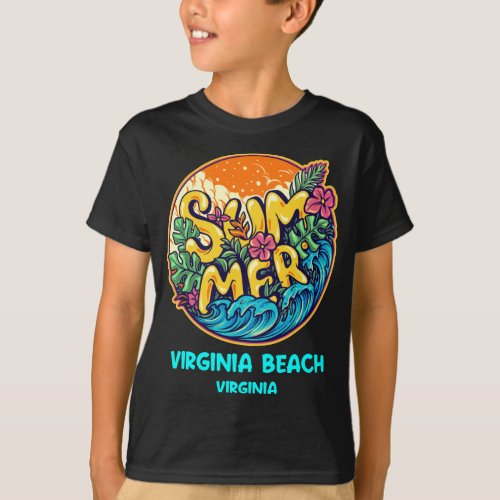Virginia Beach Summer Vacation Souvenir Holiday T_Shirt