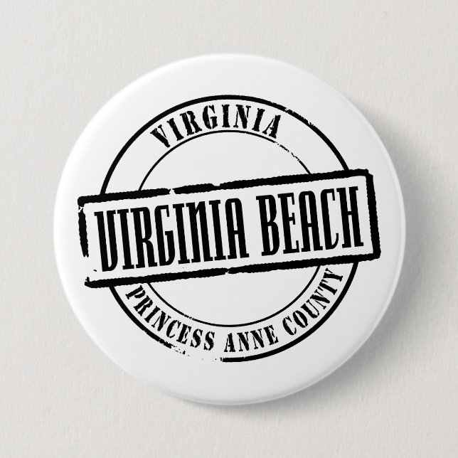 Virginia Beach Title Pinback Button (Front)