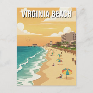Virginia Beach Travel Postcard