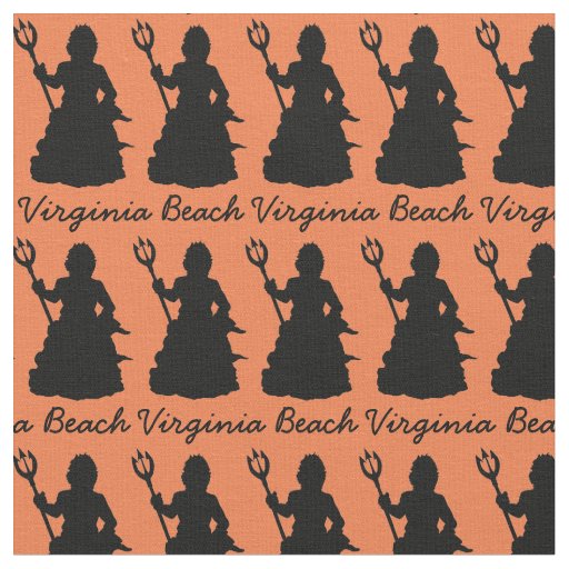 Virginia Beach VA Neptune Statue Sculpture Fabric