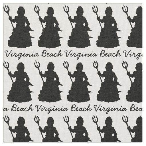 Virginia Beach VA Neptune Statue Sculpture Fabric