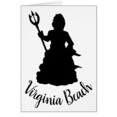 Virginia Beach, VA Neptune Statue Silhouette (Front)