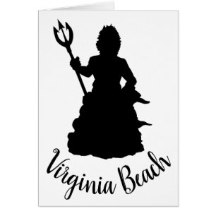 Virginia Beach, VA Neptune Statue Silhouette