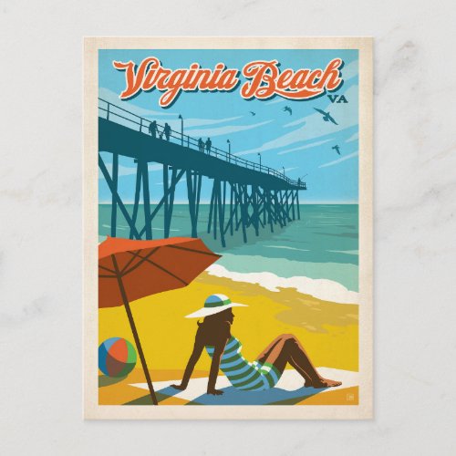 Virginia Beach VA Postcard