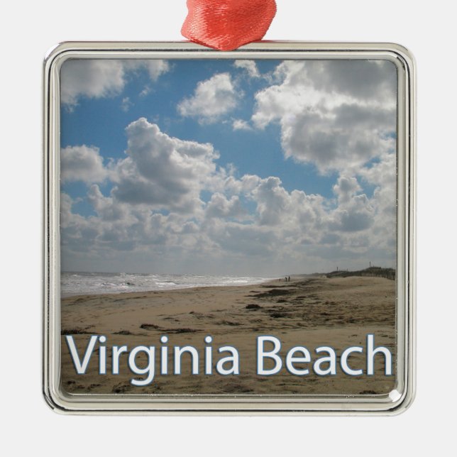 Virginia Beach VA Virginia Coast Metal Ornament (Front)