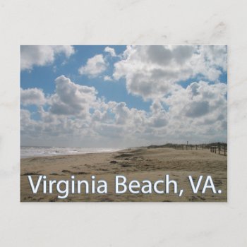 Virginia Beach  Va Virginia Vacation Post Card by Classicville at Zazzle