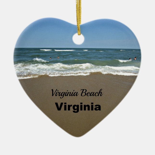 Virginia Beach, Virginia Ceramic Ornament (Front)