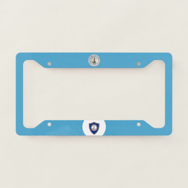 Virginia Beach (Virginia) city flag   License Plate Frame (Front)
