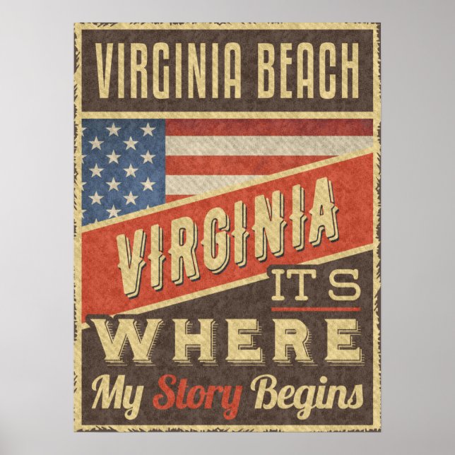 Virginia Beach Virginia Poster (Front)