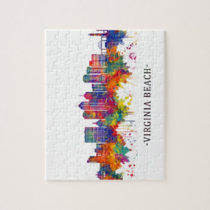 Virginia Beach Virginia Skyline Jigsaw Puzzle