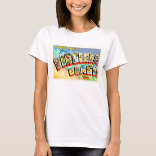 Virginia Beach Virginia VA Vintage Travel Postcard T-Shirt