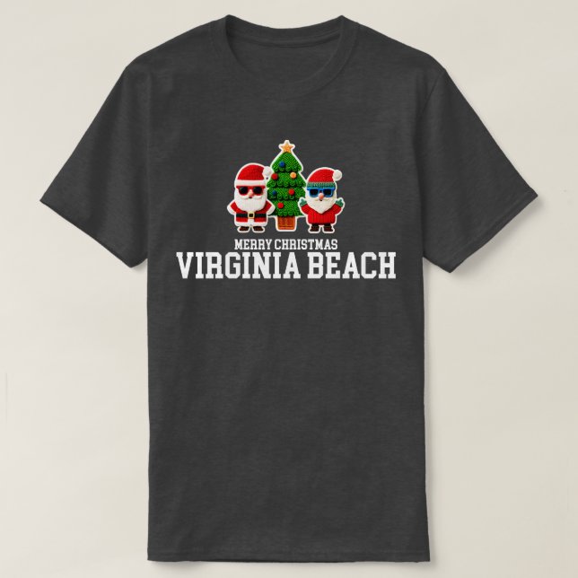 Virginia Beach Xmas T-Shirt (Design Front)