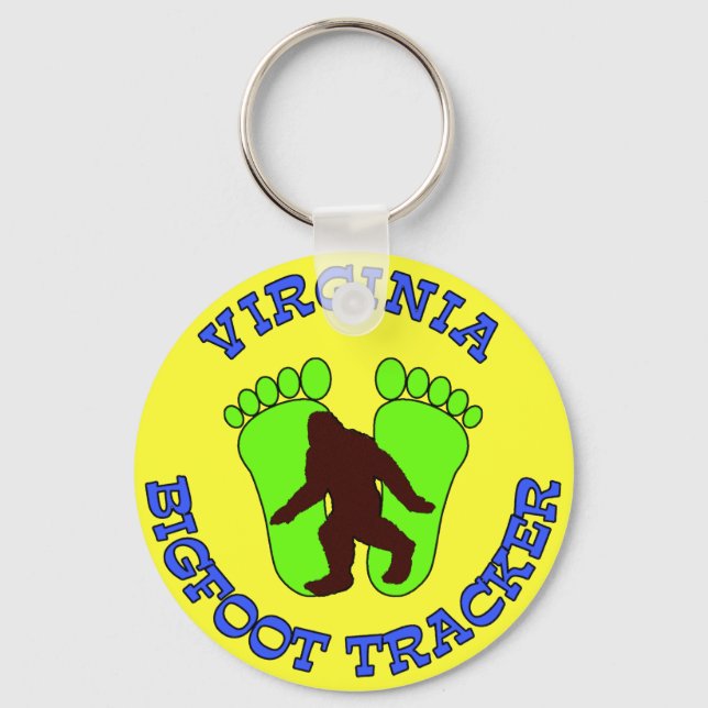 Virginia Bigfoot Tracker Keychain (Front)