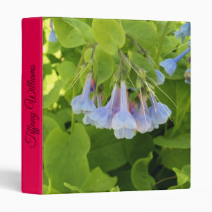 Virginia Blue bells Flower 3 Ring Binder