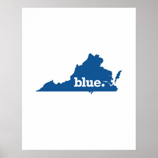 VIRGINIA BLUE STATE POSTER