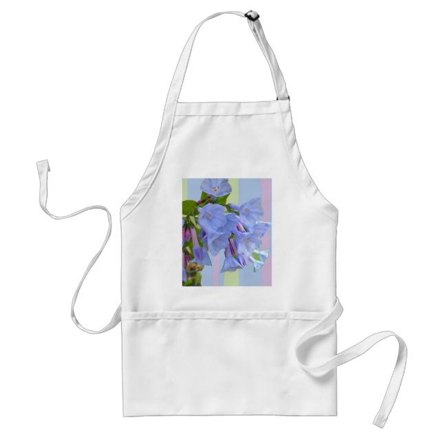 Virginia Bluebells Wildflower Apron (Front)