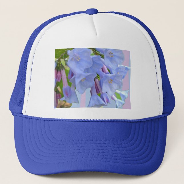 Virginia Bluebells Wildflower Hat (Front)