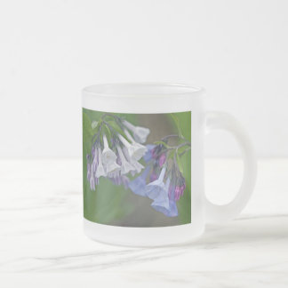 Virginia Bluebells Wildflowers Frosted Glass Coffee Mug