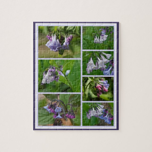 Virginia Bluebells Wildflowers Jigsaw Puzzle (Vertical)