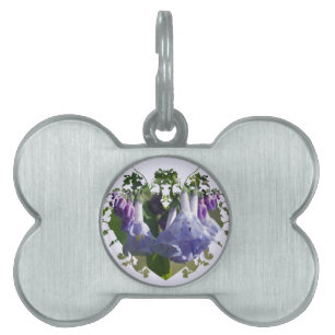Virginia Bluebells Wildflowers Pet Tag