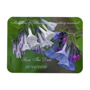 Virginia Bluebells Wildflowers - Save The Date Magnet
