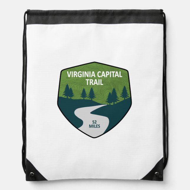Virginia Capital Trail Drawstring Bag (Front)