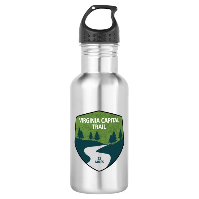 Virginia Capital Trail Stainless Steel Water Bottle (Front)